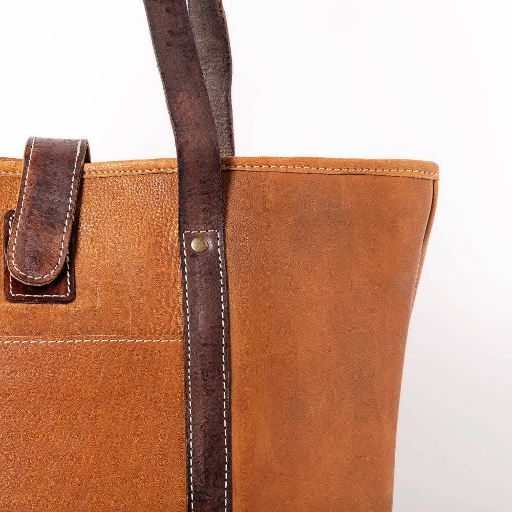 Handcrafted Full Grain Leather Tote by American Darling