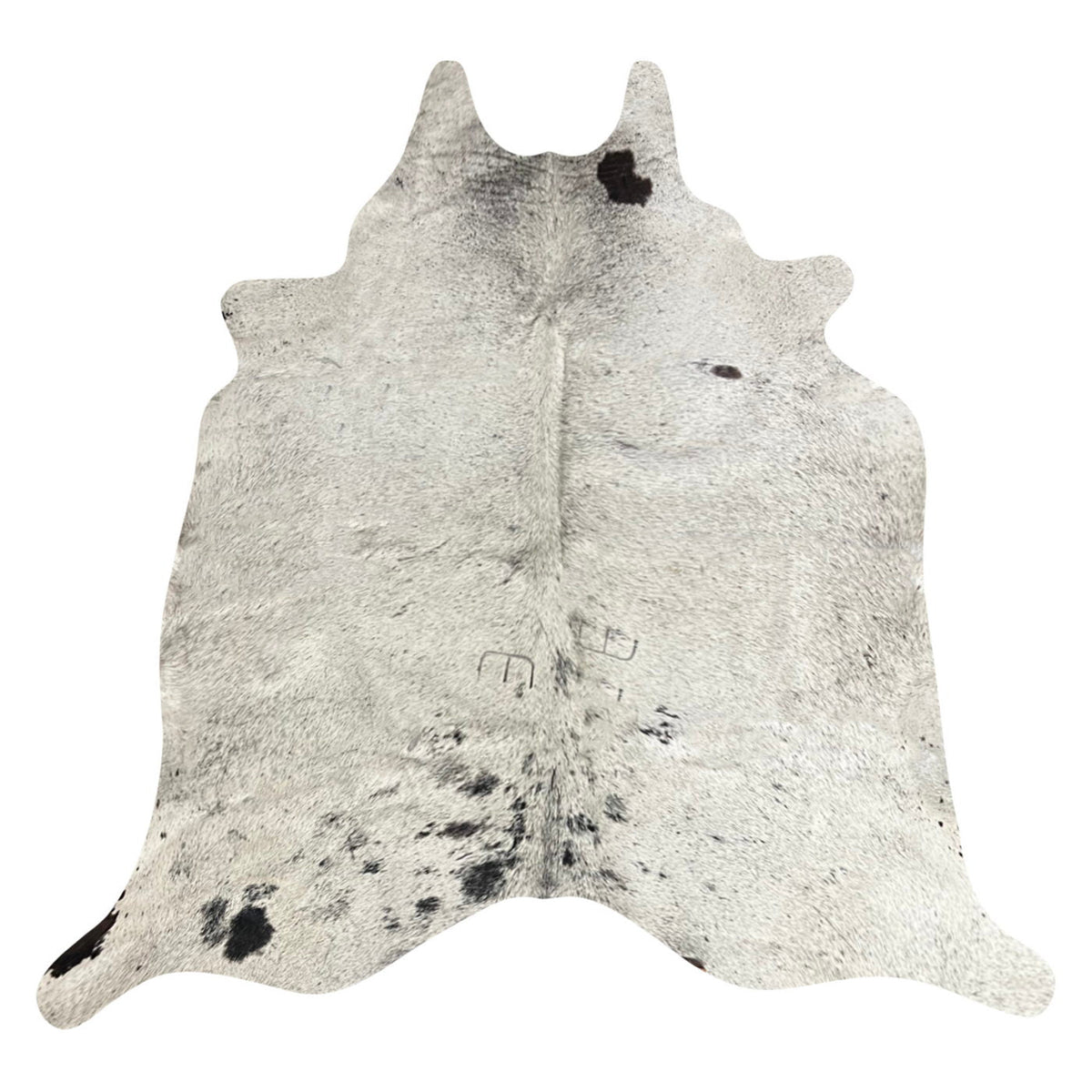 Natural Brazilian Cowhide Rug - Ivory & Espresso