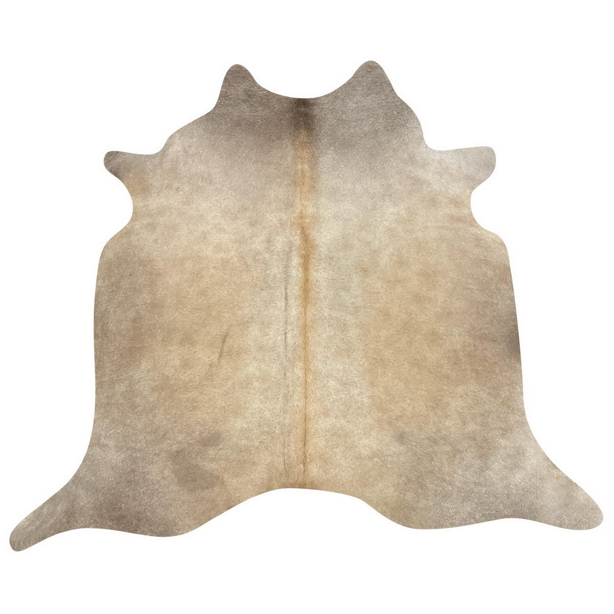 Natural Brazilian Cowhide Rug - Beige & Caramel