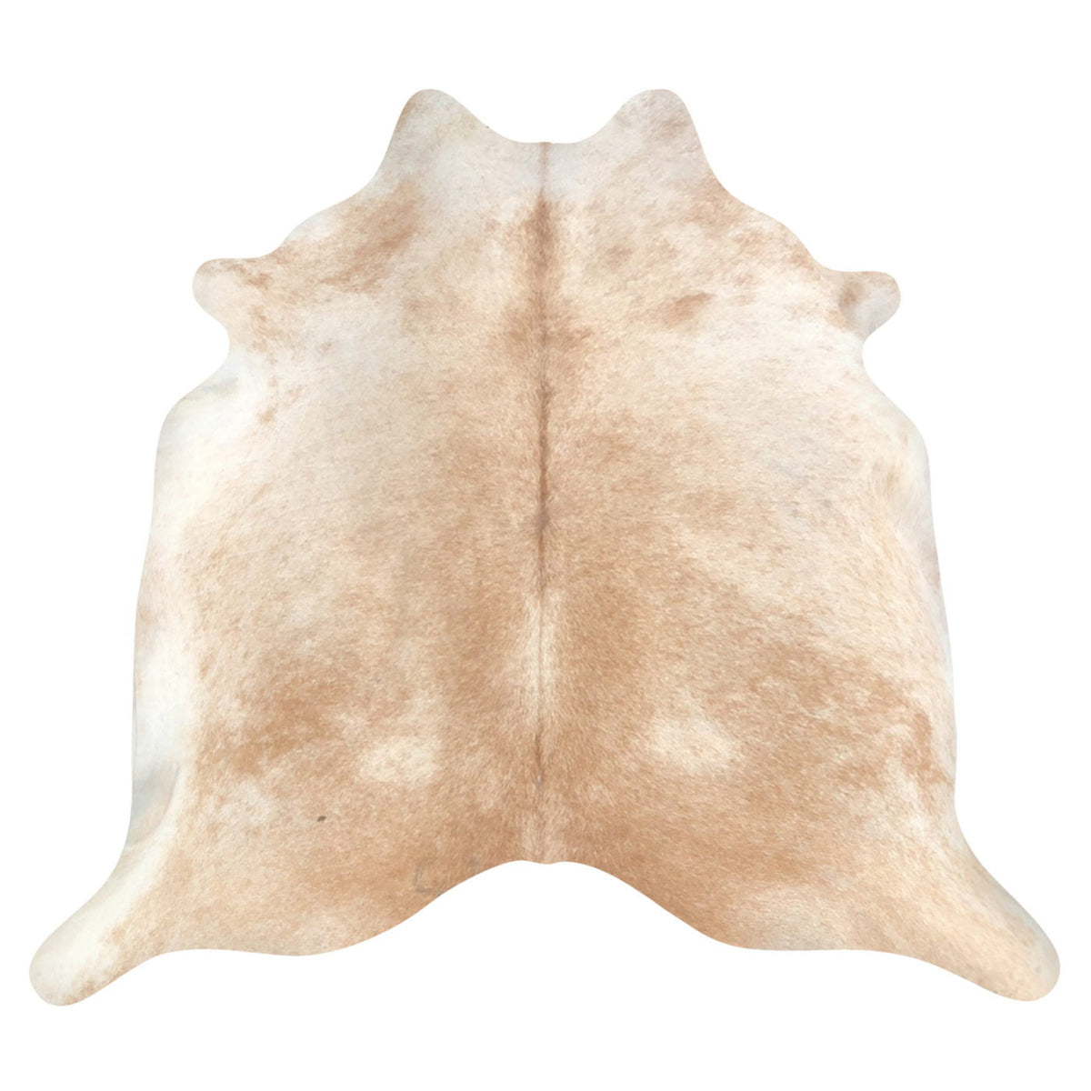 Natural Brazilian Cowhide Rug - Caramel & Ivory