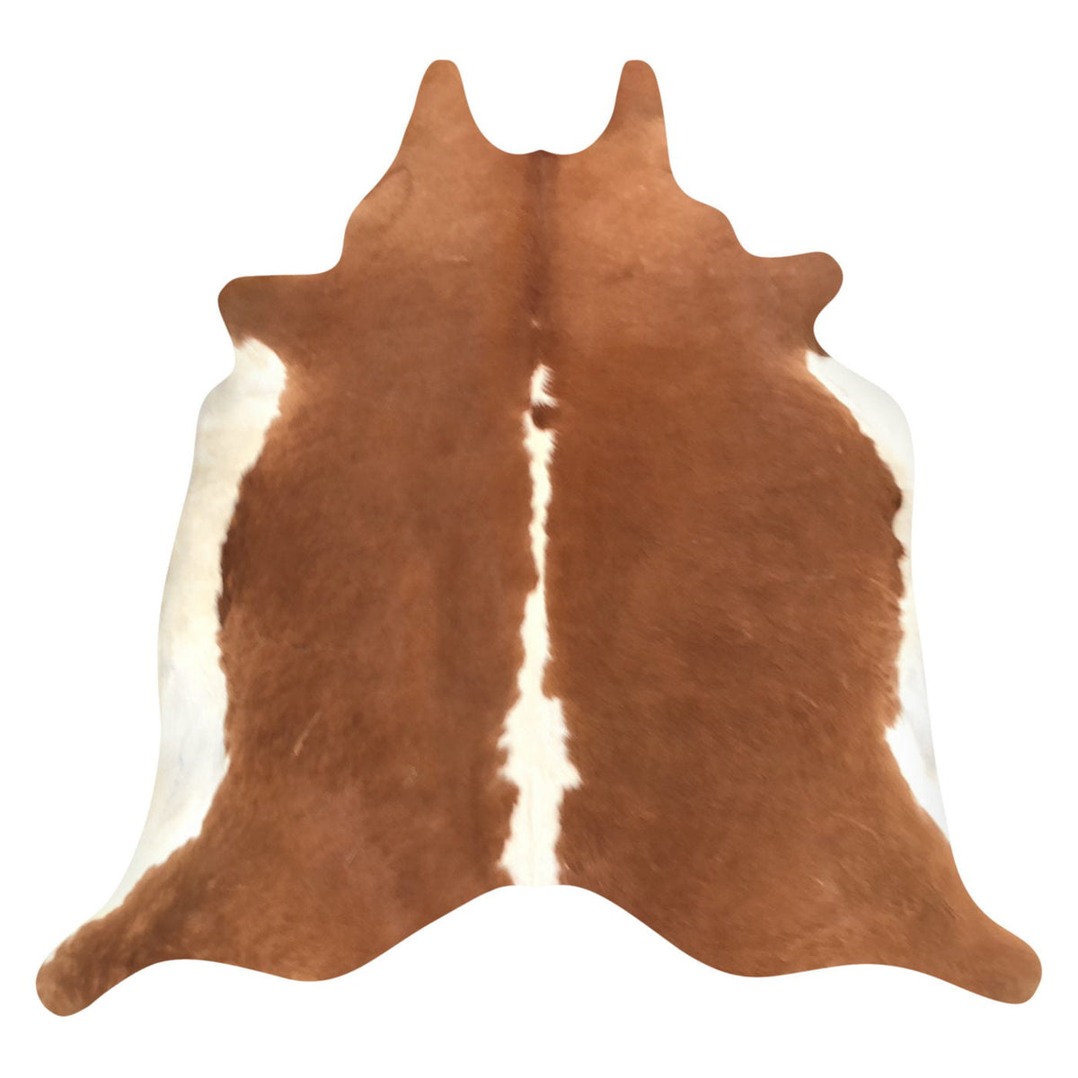 Natural Brazilian Cowhide Rug - Mocha & Ivory