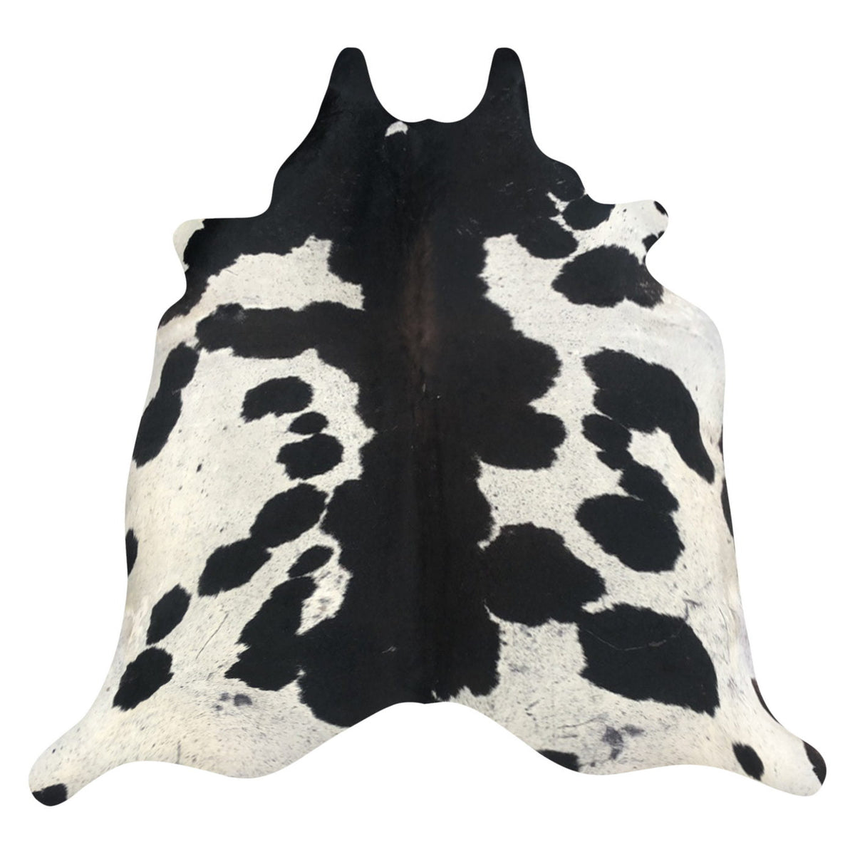 Natural Brazilian Cowhide Rug - Espresso & Ivory