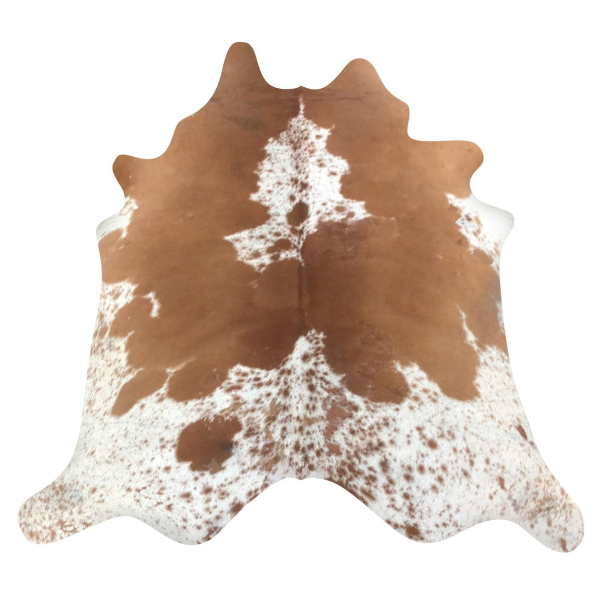 Natural Brazilian Cowhide Rug - Mocha & Ivory
