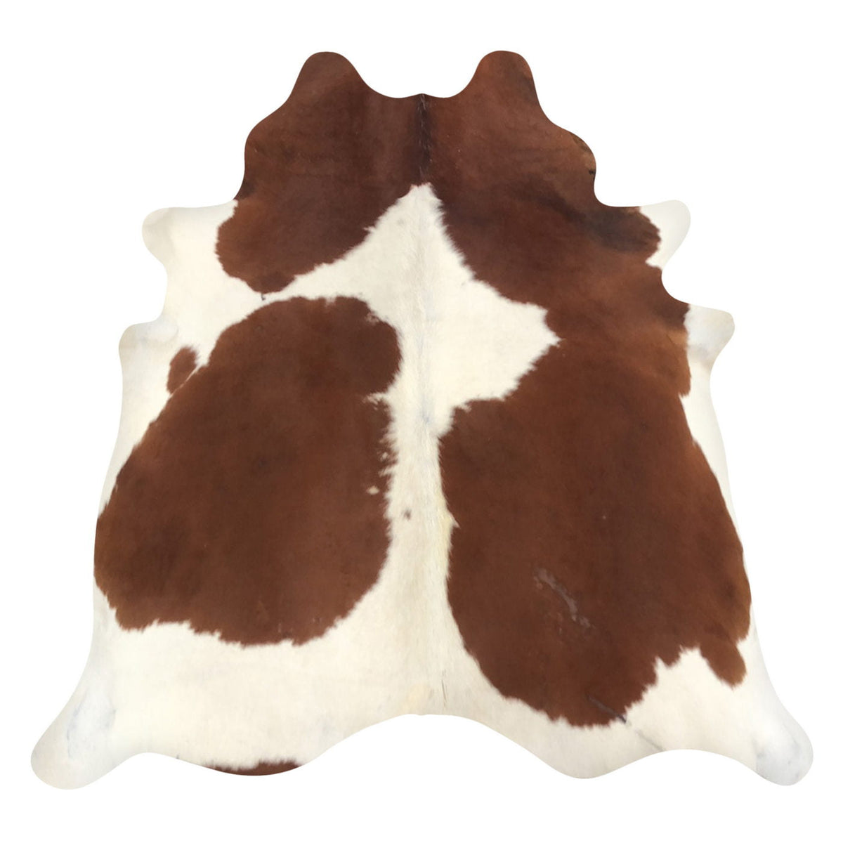 Natural Brazilian Cowhide Rug - Mocha & Ivory