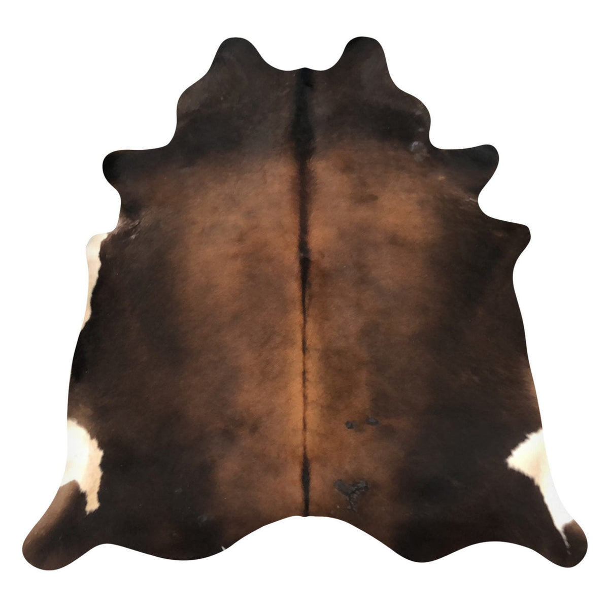 Natural Brazilian Cowhide Rug - Mocha, Espresso & Ivory
