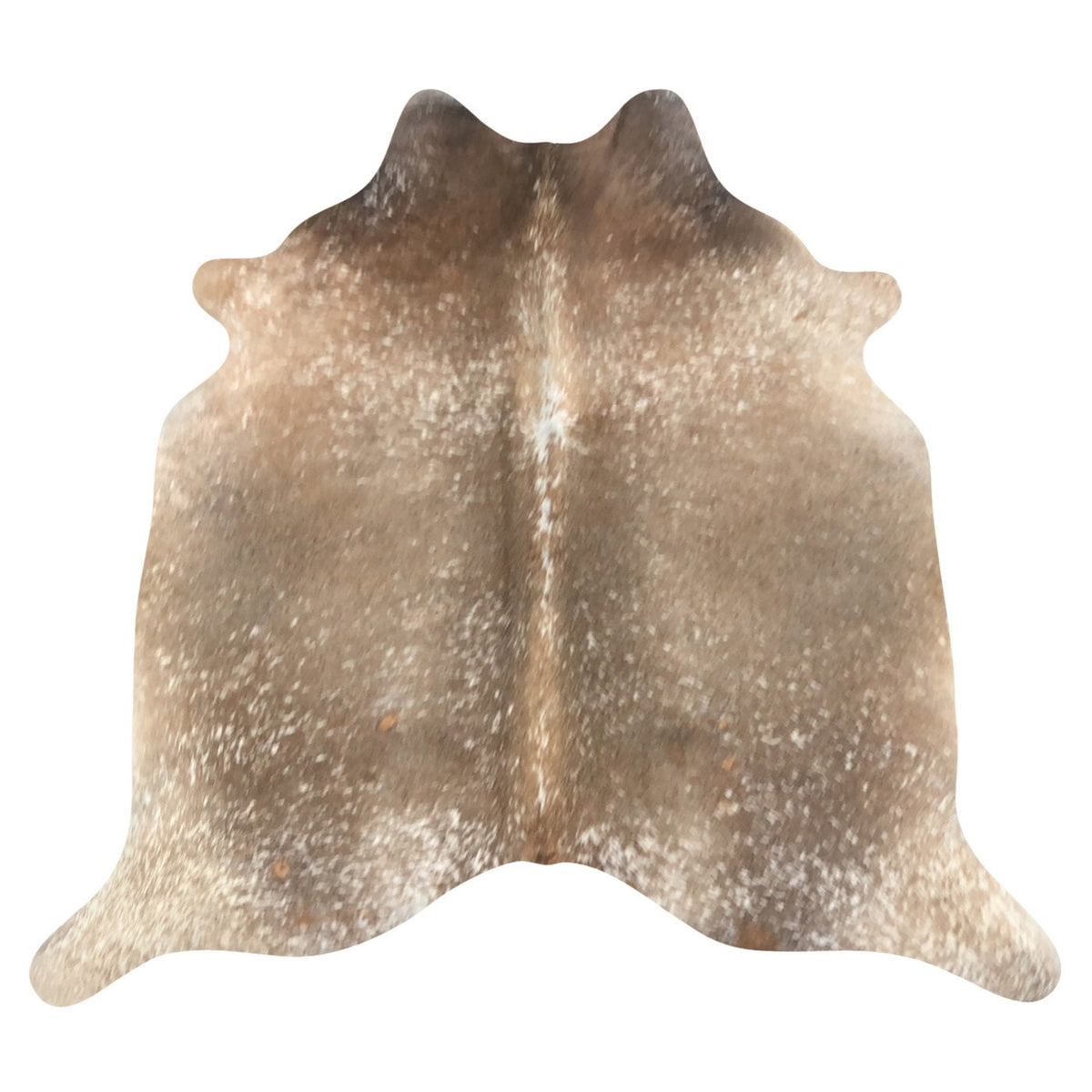 Natural Brazilian Cowhide Rug - Caramel & Ivory