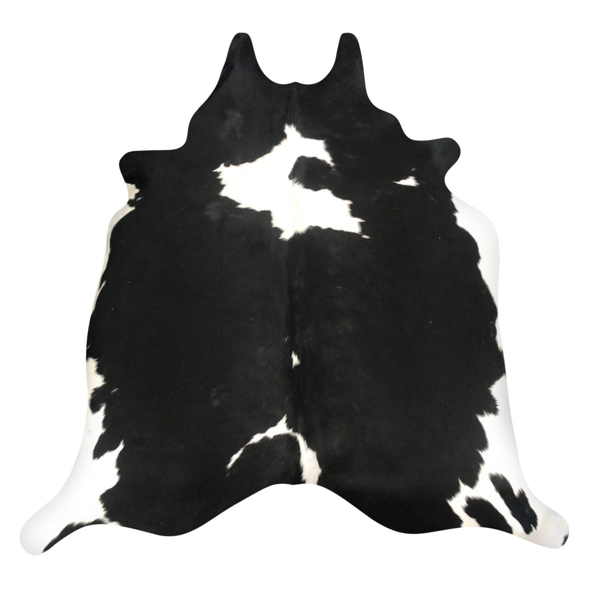 Natural Brazilian Cowhide Rug - Espresso & Ivory