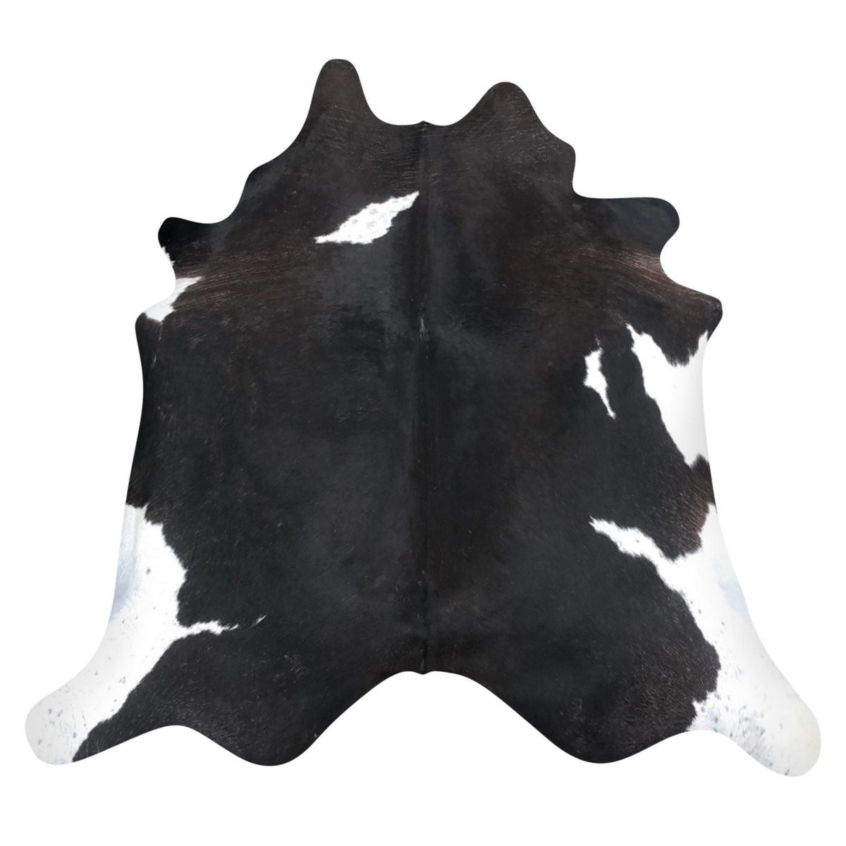 Natural Brazilian Cowhide Rug - Espresso & Ivory