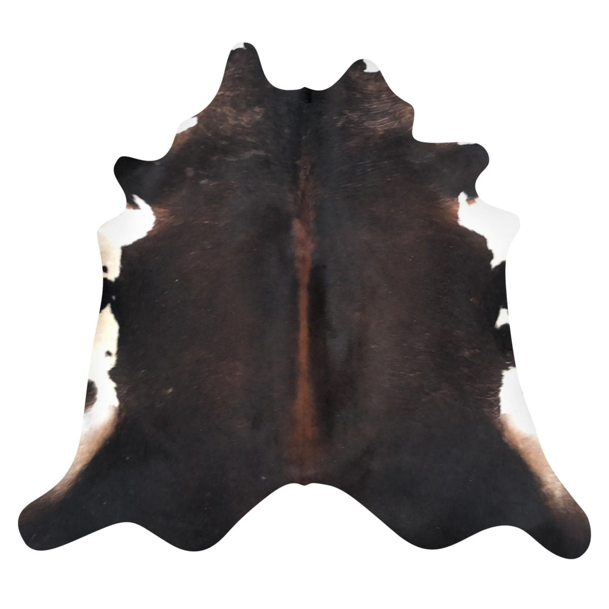 Natural Brazilian Cowhide Rug - Espresso, Ivory & Mocha