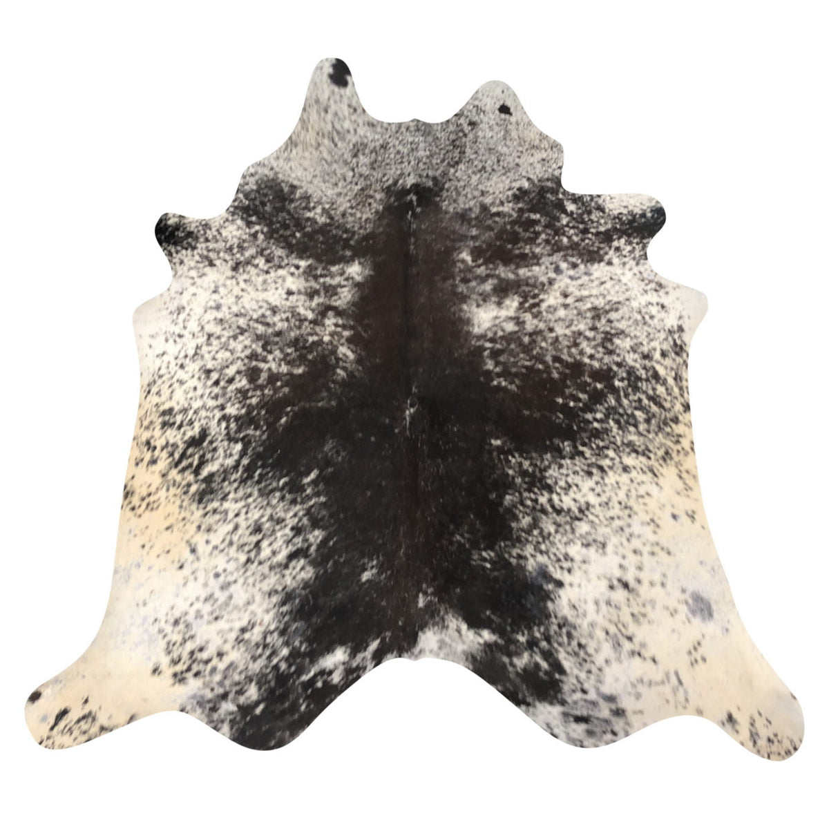 Natural Brazilian Cowhide Rug - Espresso & Ivory