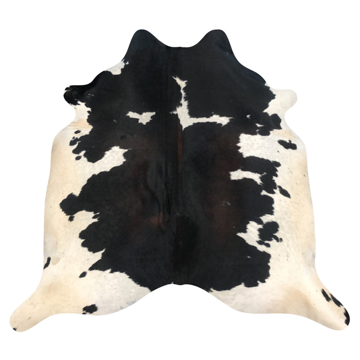 Natural Brazilian Cowhide Rug - Espresso, Ivory & Mocha