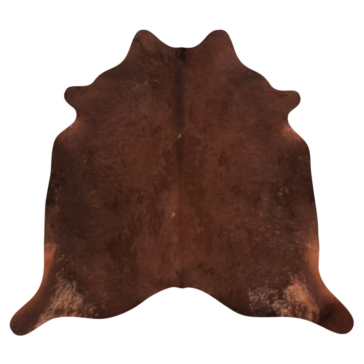 Natural Brazilian Cowhide Rug - Chocolate