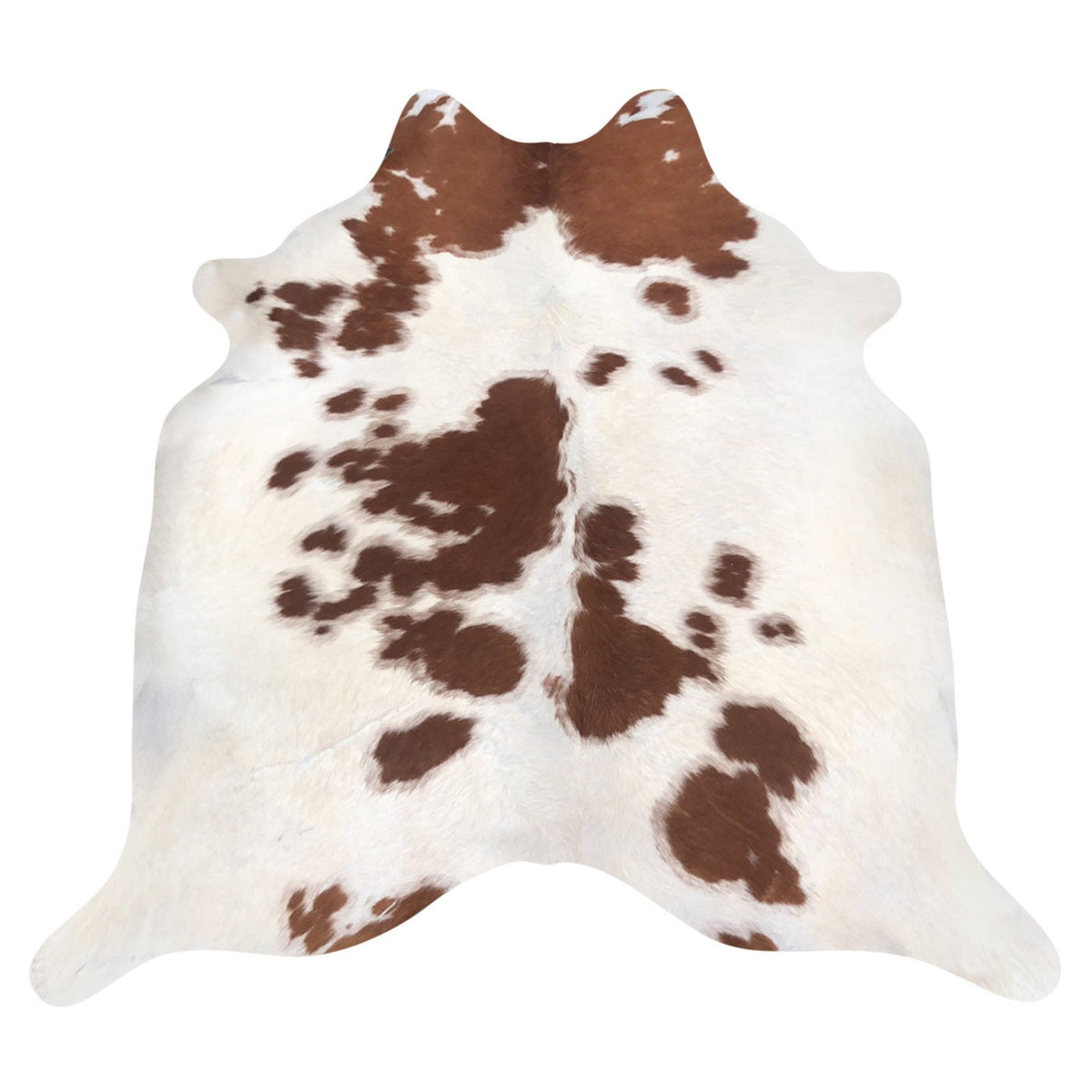Natural Brazilian Cowhide Rug - Mocha & Ivory