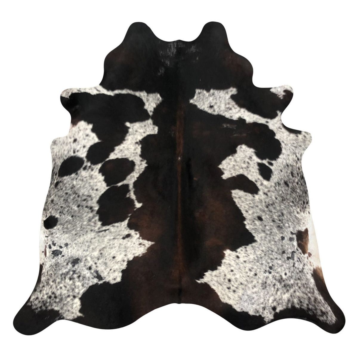 Natural Brazilian Cowhide Rug - Espresso, Taupe & Mocha