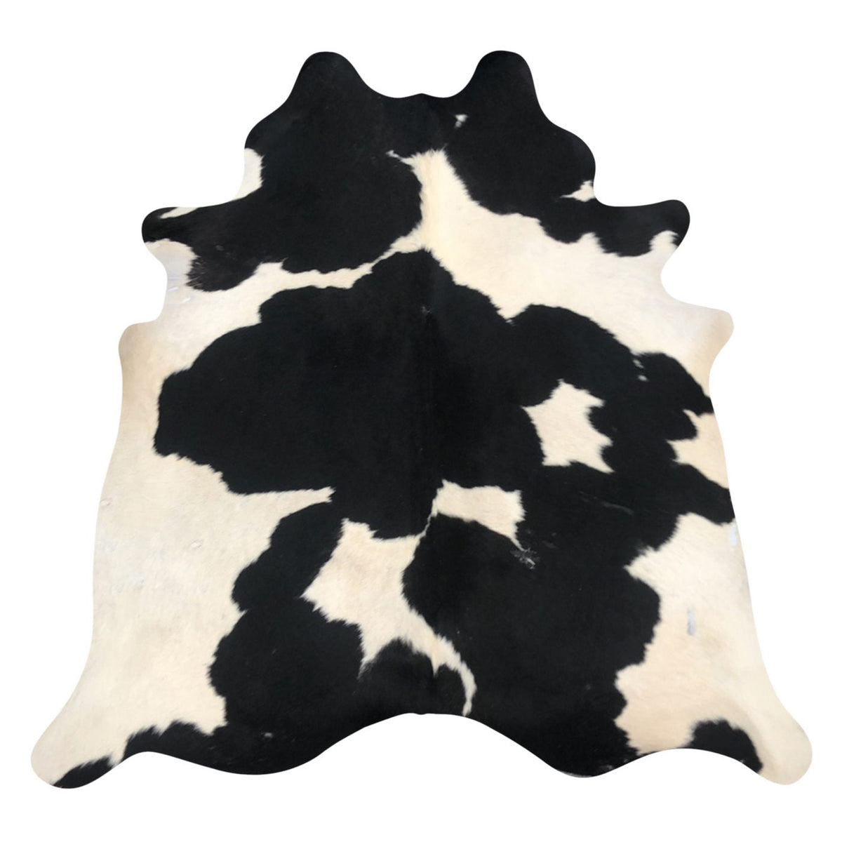 Natural Brazilian Cowhide Rug - Espresso & Beige