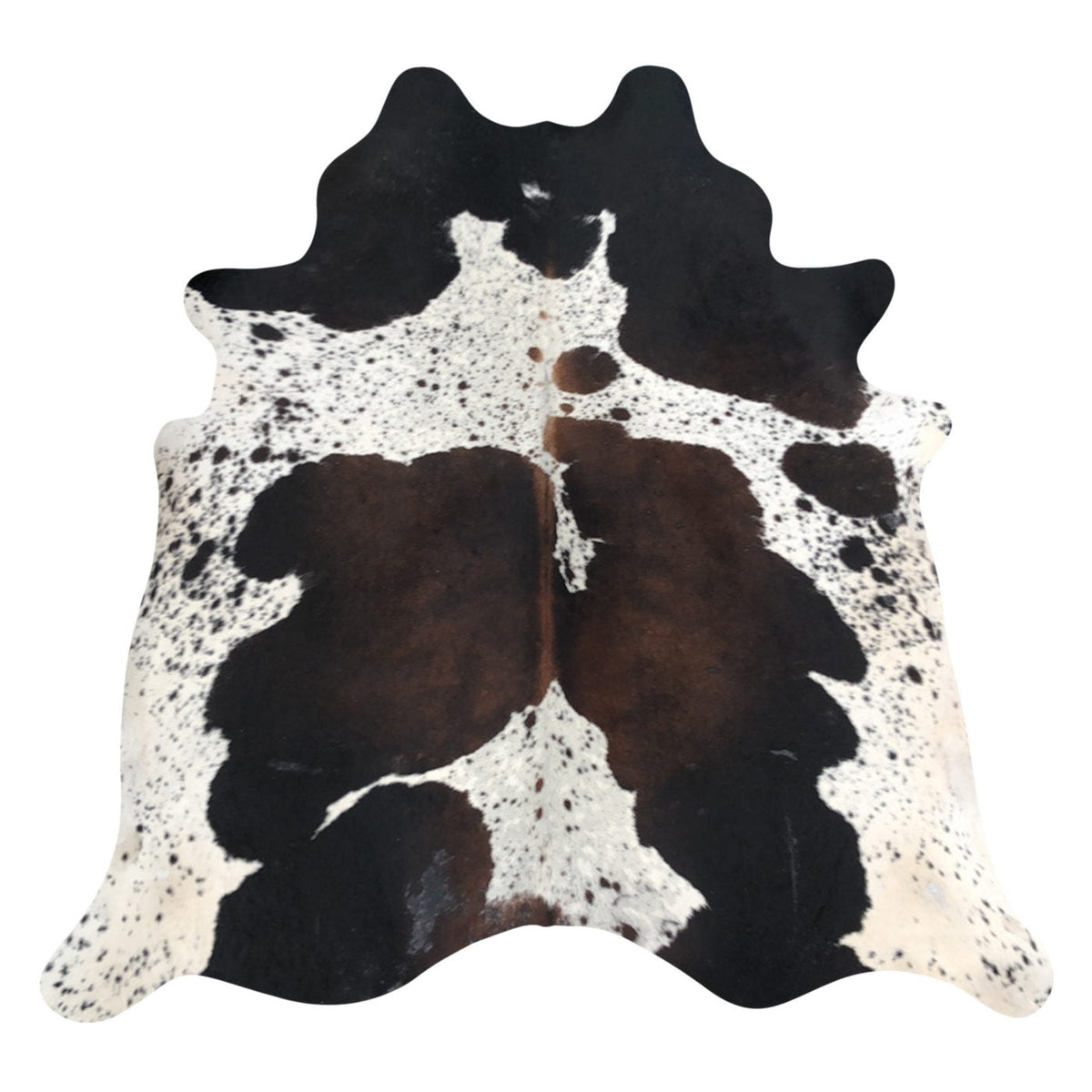 Natural Brazilian Cowhide Rug - Espresso, Mocha & Ivory