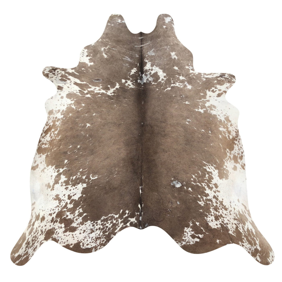 Natural Brazilian Cowhide Rug - Caramel & Ivory