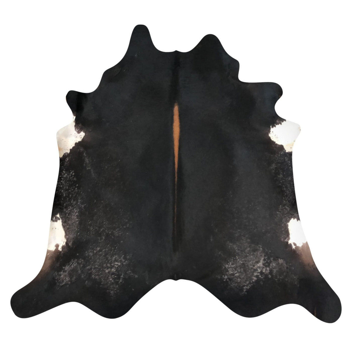 Natural Brazilian Cowhide Rug - Espresso, Ivory & Caramel
