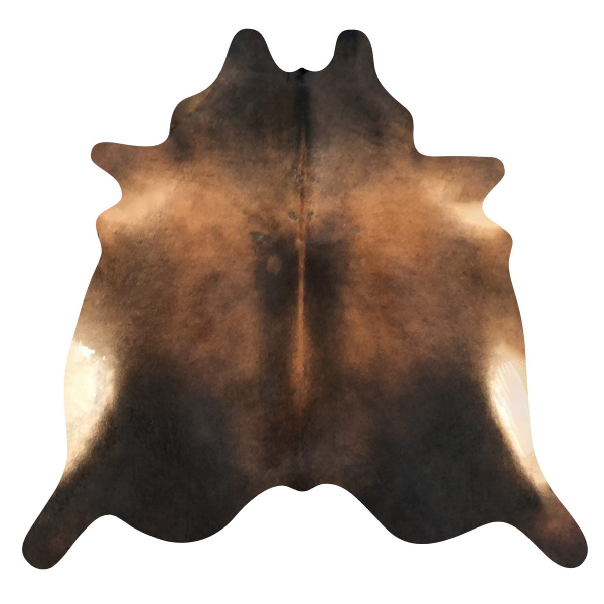 Natural Brazilian Cowhide Rug - Mocha, Espresso & Beige