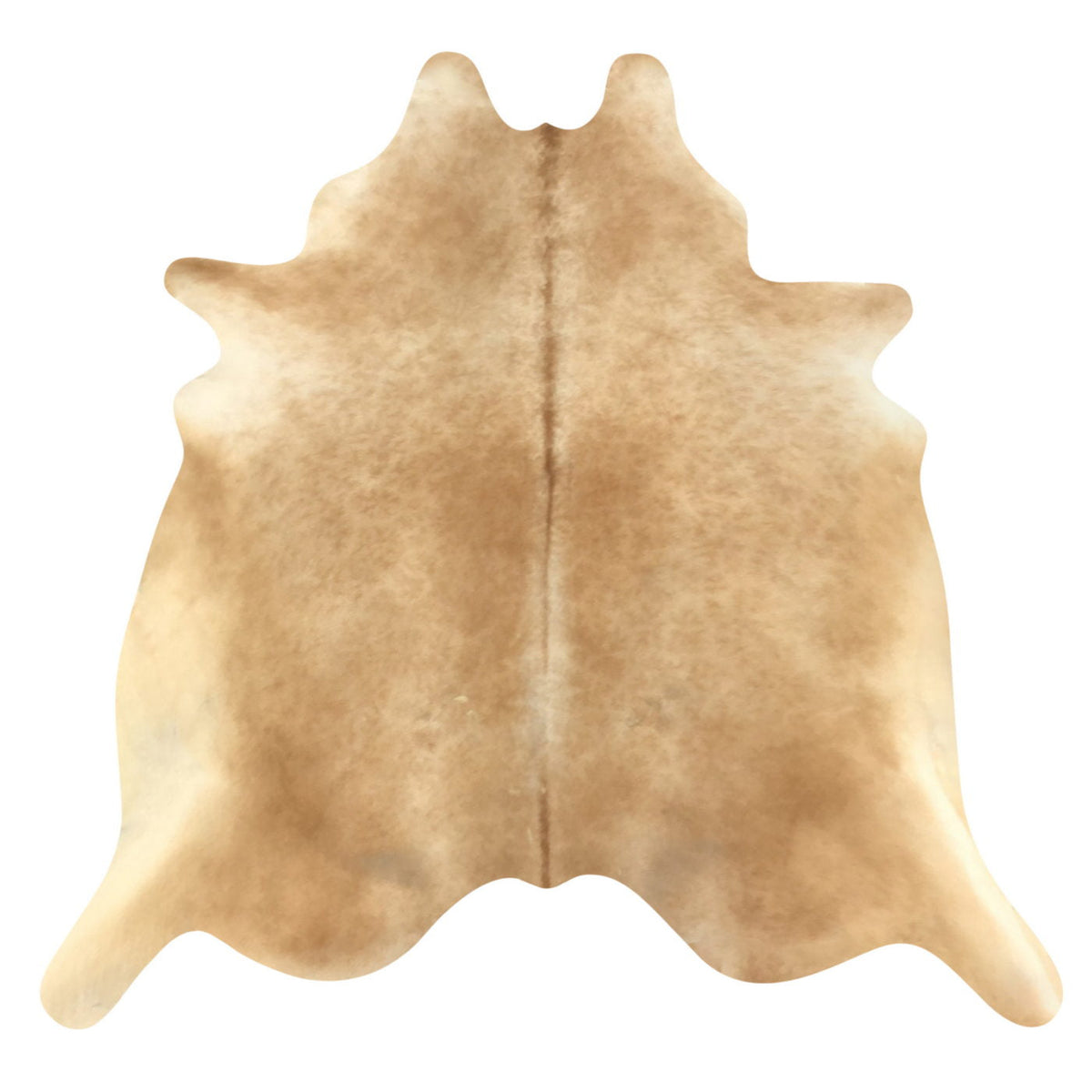 Natural Brazilian Cowhide Rug - Caramel & Beige