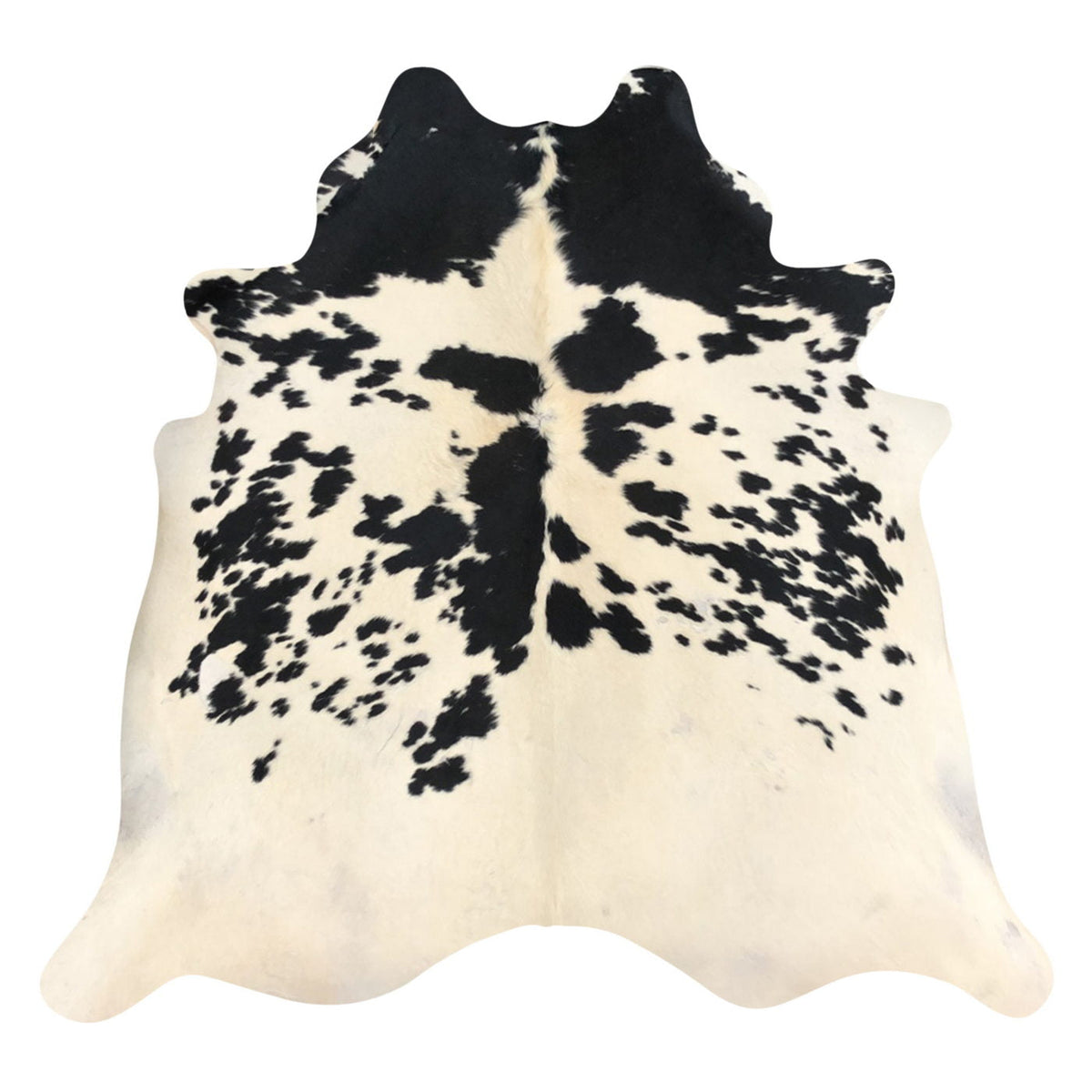 Natural Brazilian Cowhide Rug - Espresso & Ivory