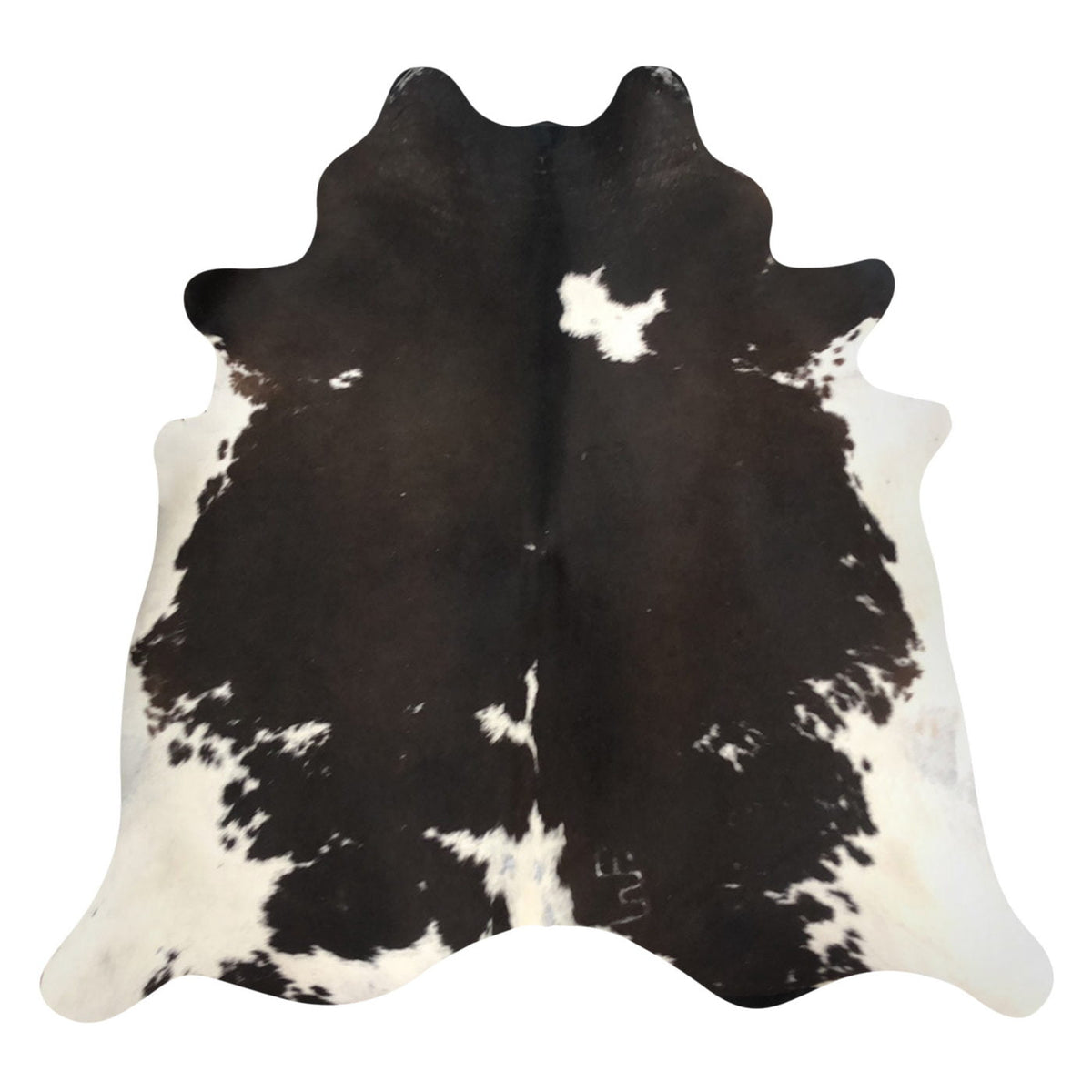 Natural Brazilian Cowhide Rug - Espresso & Ivory