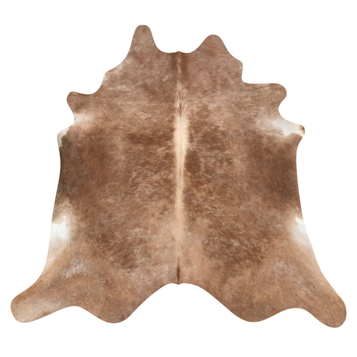 Natural Brazilian Cowhide Rug - Mocha & Ivory