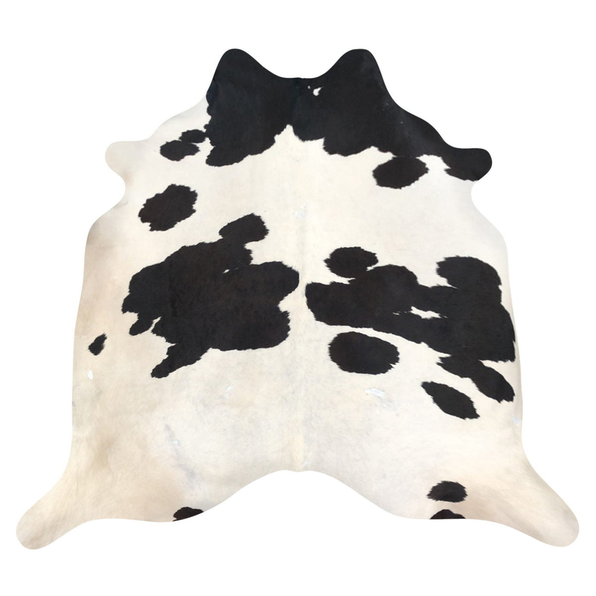 Natural Brazilian Cowhide Rug - Espresso & Ivory