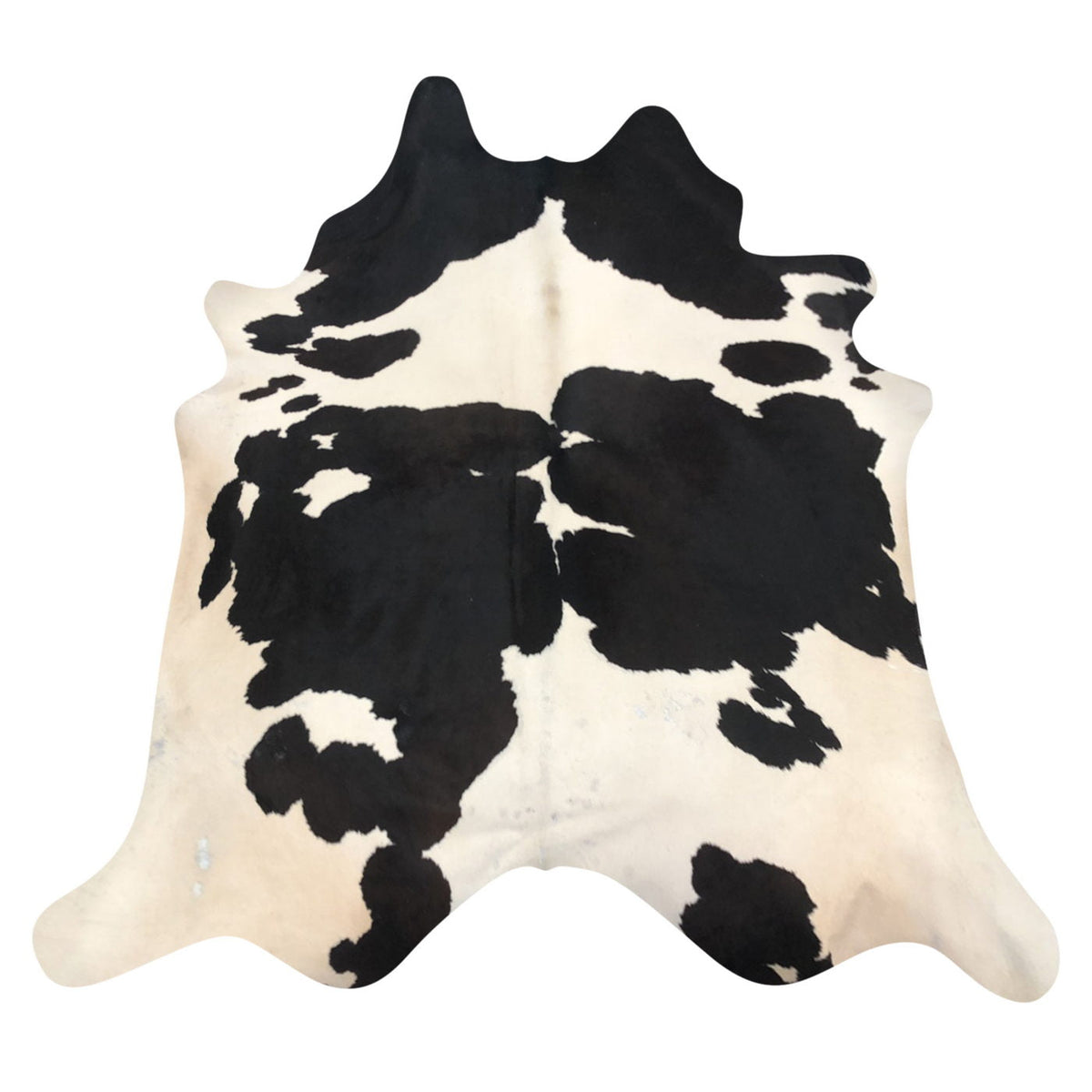 Natural Brazilian Cowhide Rug - Espresso & Ivory