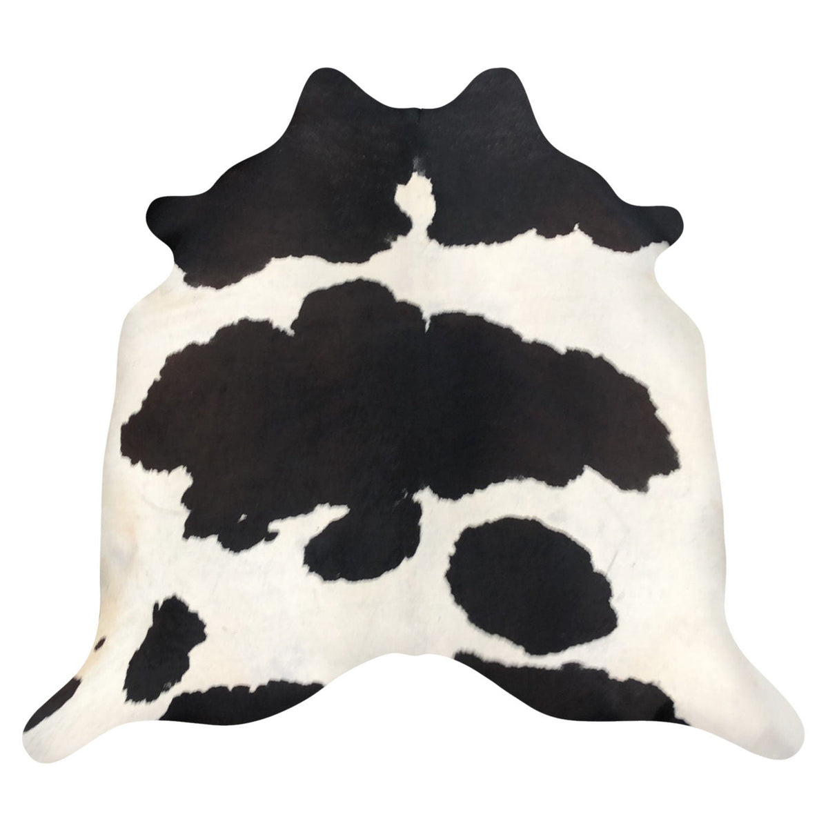 Natural Brazilian Cowhide Rug - Espresso & Ivory
