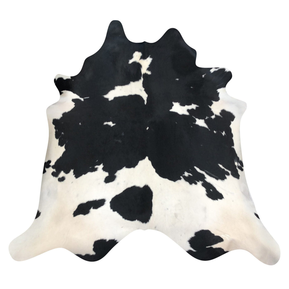 Natural Brazilian Cowhide Rug - Espresso & Ivory