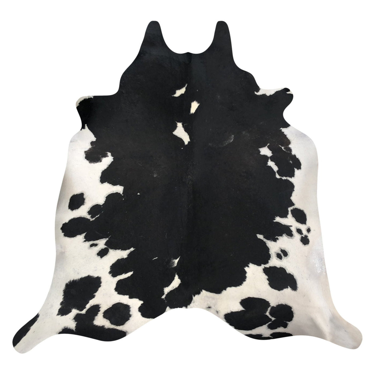 Natural Brazilian Cowhide Rug - Espresso & Ivory