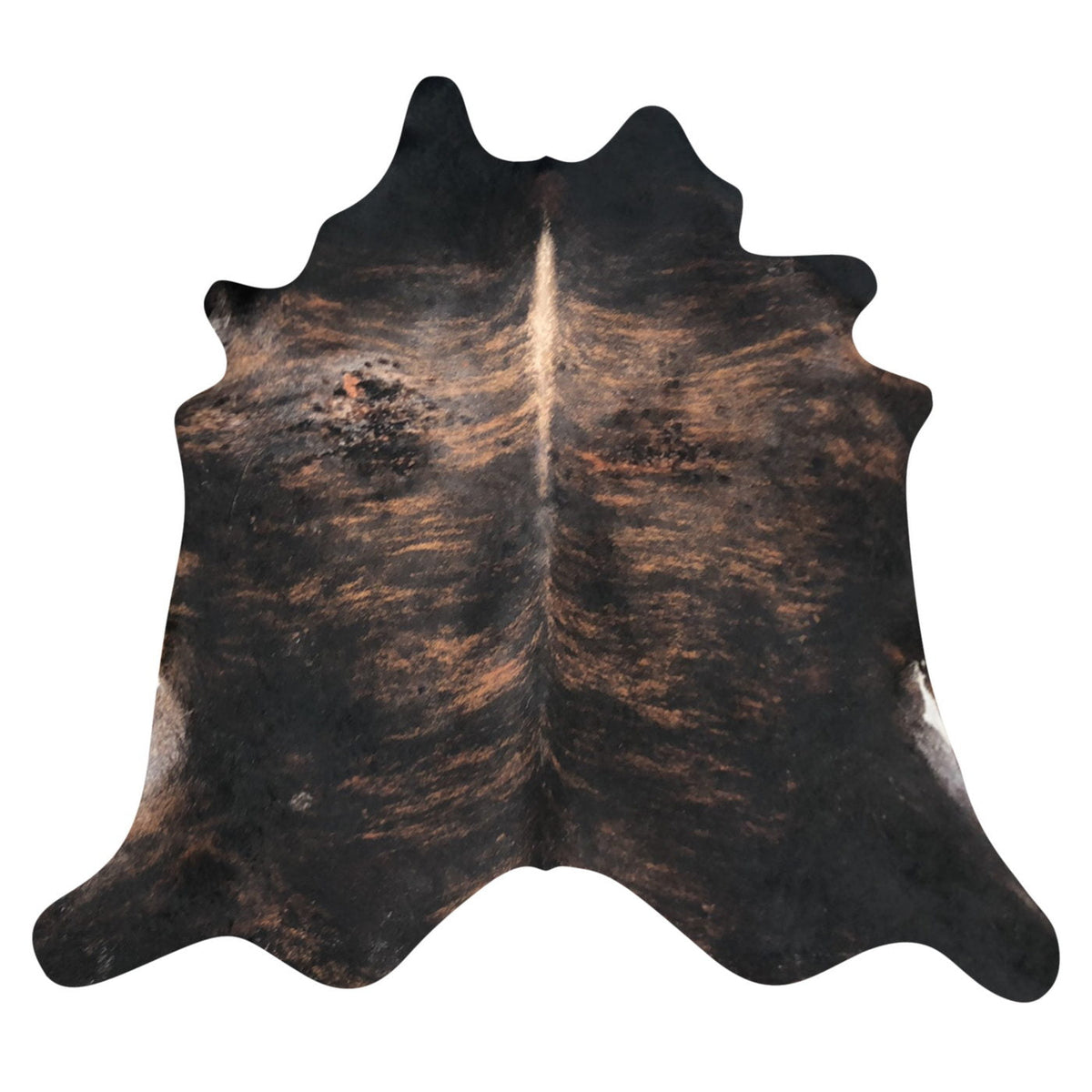 Natural Brazilian Cowhide Rug - Espresso, Mocha & Ivory