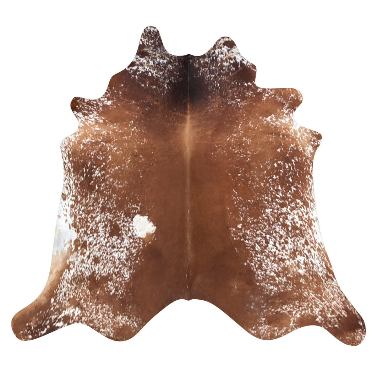 Natural Brazilian Cowhide Rug - Mocha & Ivory