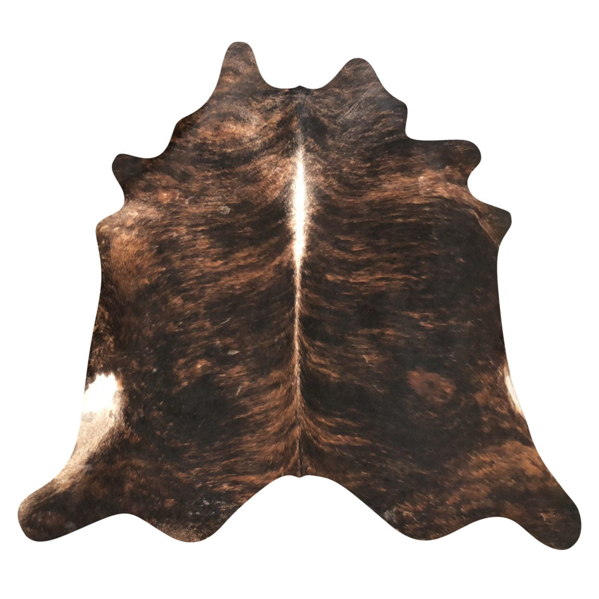 Natural Brazilian Cowhide Rug - Espresso, Mocha & Ivory