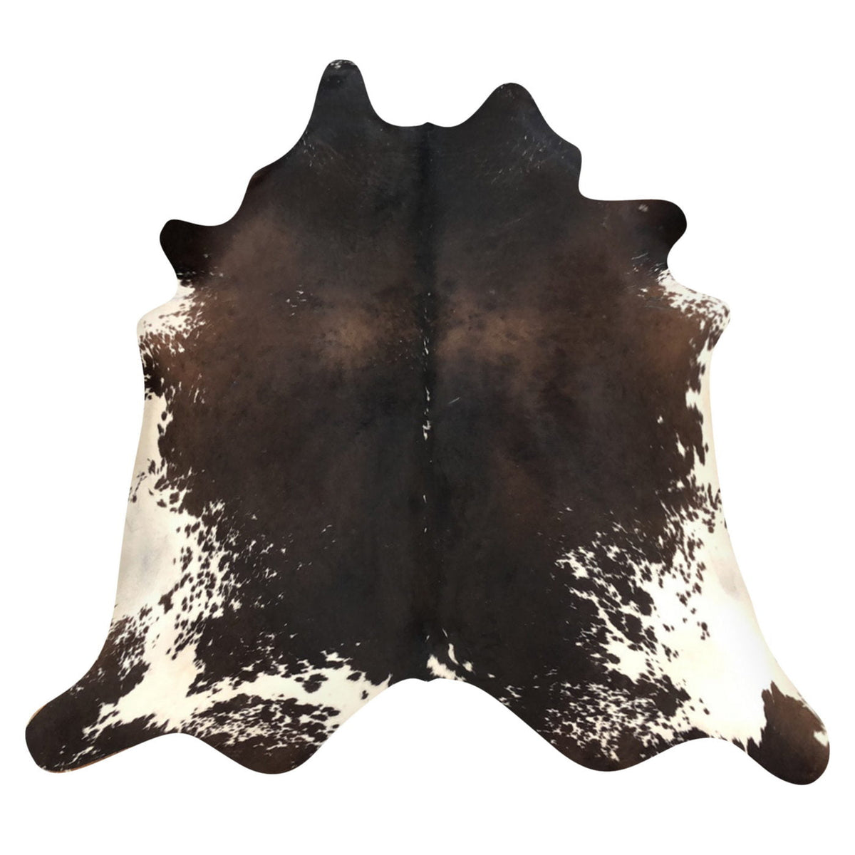 Natural Brazilian Cowhide Rug - Espresso, Mocha & Ivory