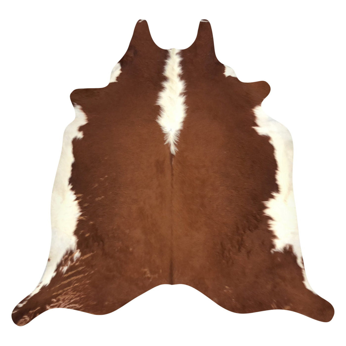 Natural Brazilian Cowhide Rug - Mocha & Ivory