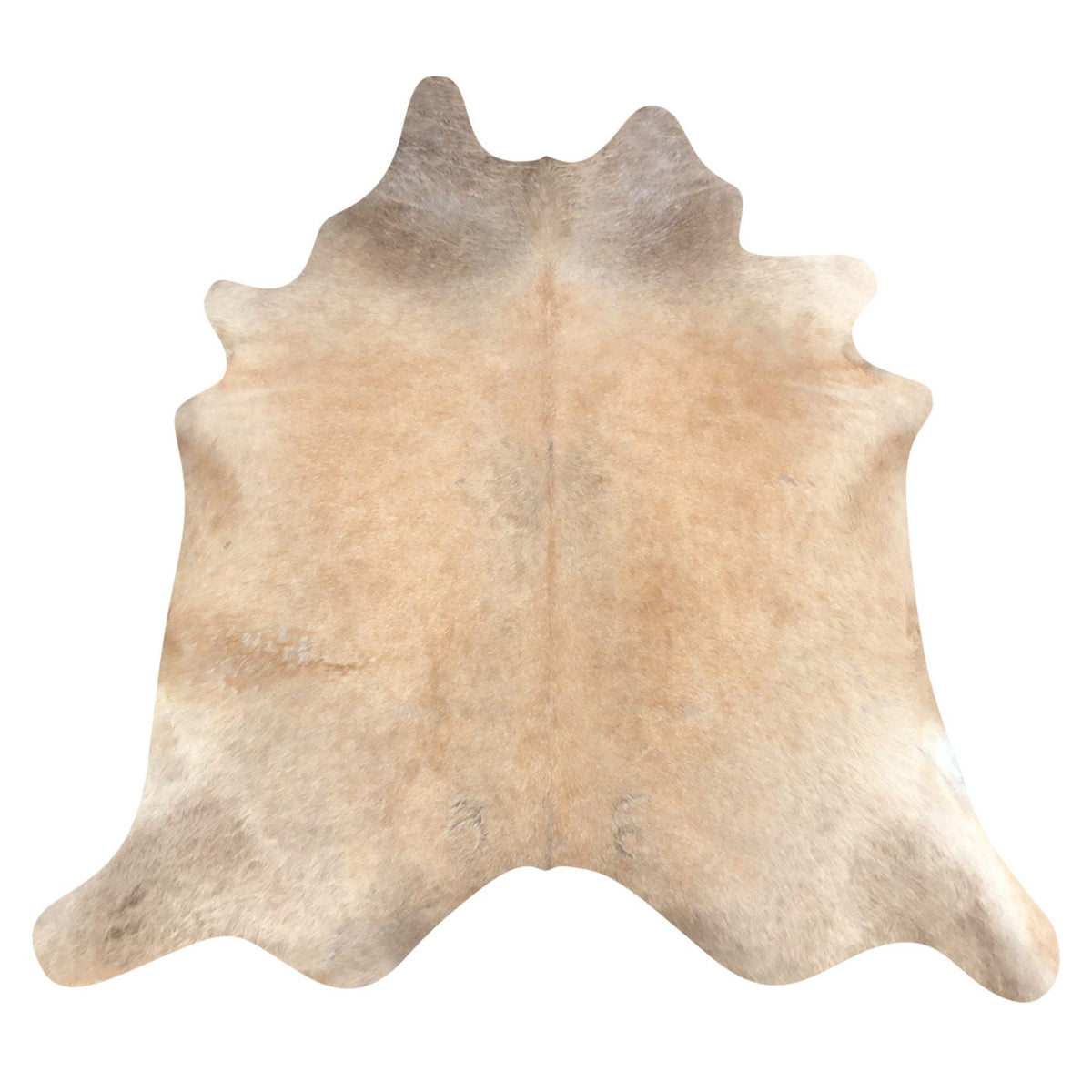 Natural Brazilian Cowhide Rug - Caramel, Taupe & Ivory