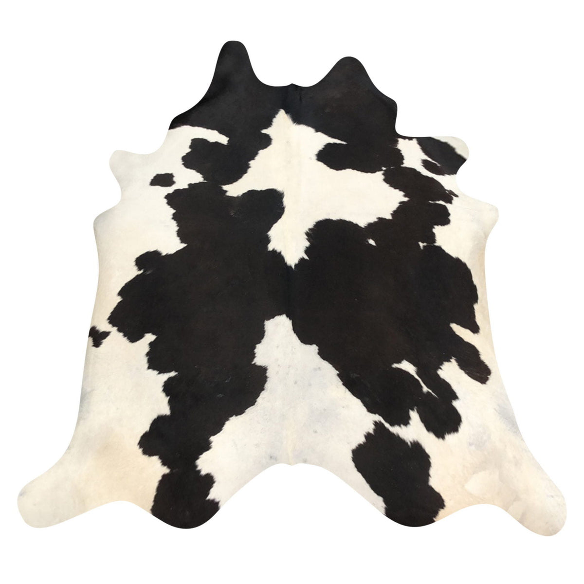 Natural Brazilian Cowhide Rug - Espresso & Ivory