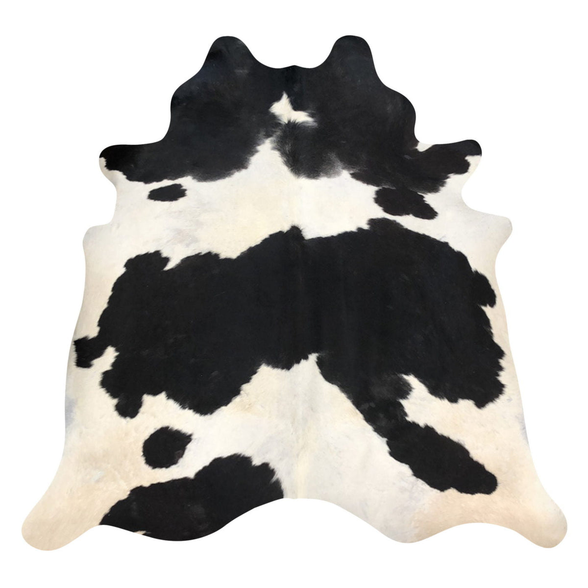 Natural Brazilian Cowhide Rug - Espresso & Ivory