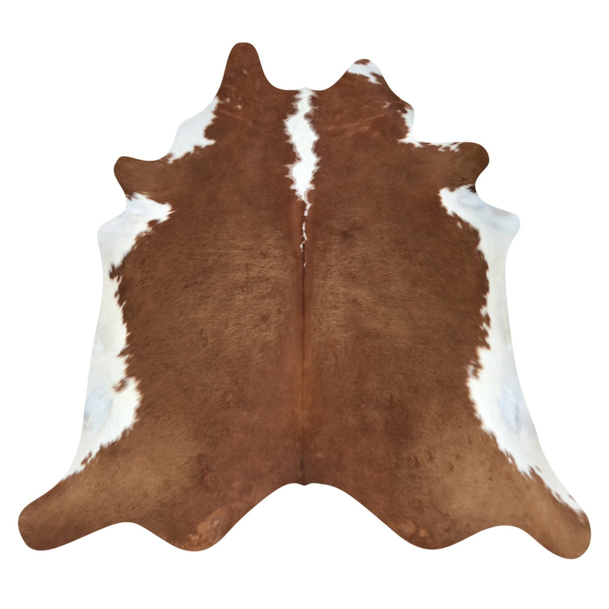 Natural Brazilian Cowhide Rug - Mocha & Ivory