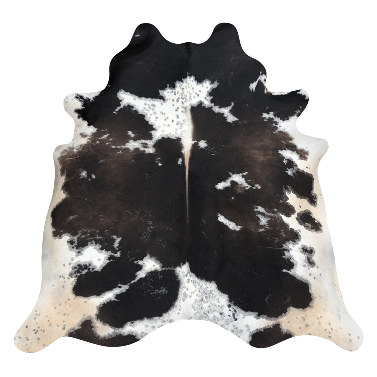 Natural Brazilian Cowhide Rug - Espresso, Taupe & Beige