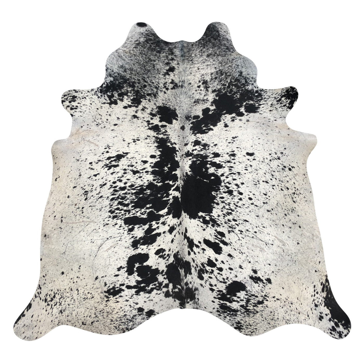 Natural Brazilian Cowhide Rug - Espresso & Ivory