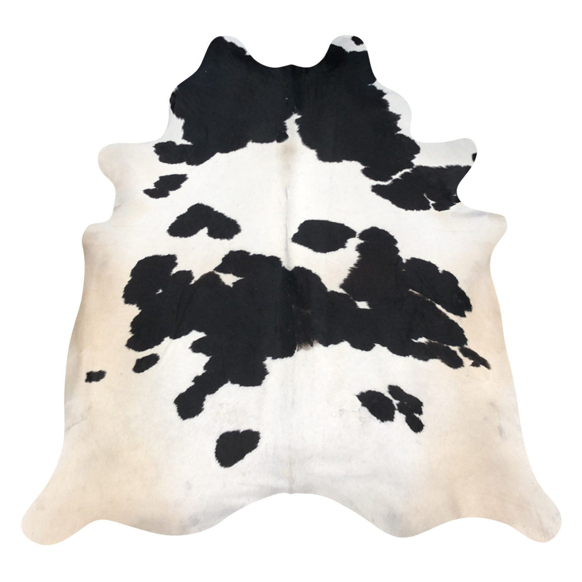 Natural Brazilian Cowhide Rug - Espresso & Ivory