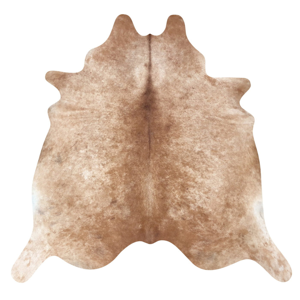 Natural Brazilian Cowhide Rug - Caramel & Ivory