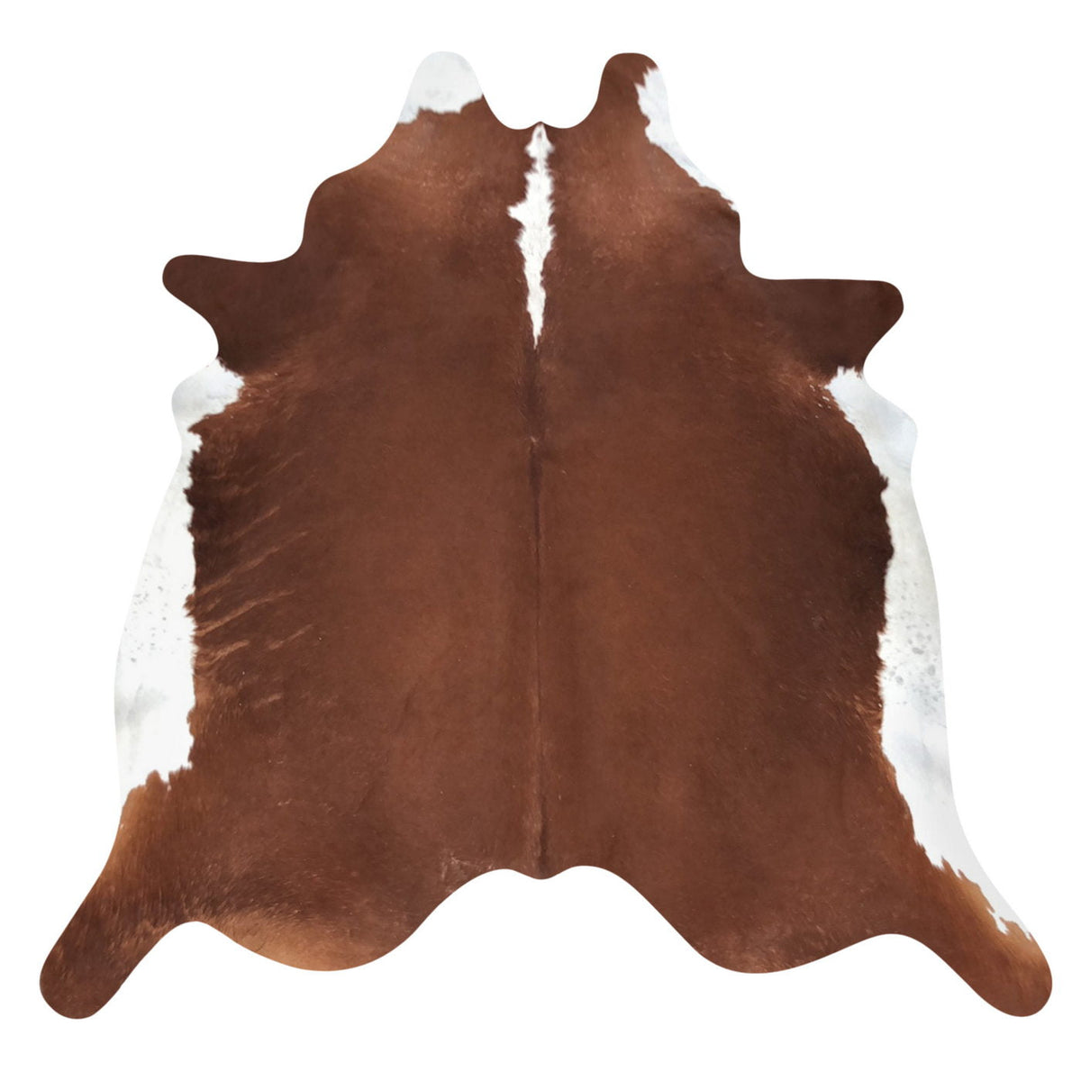Natural Brazilian Cowhide Rug - Mocha & Ivory