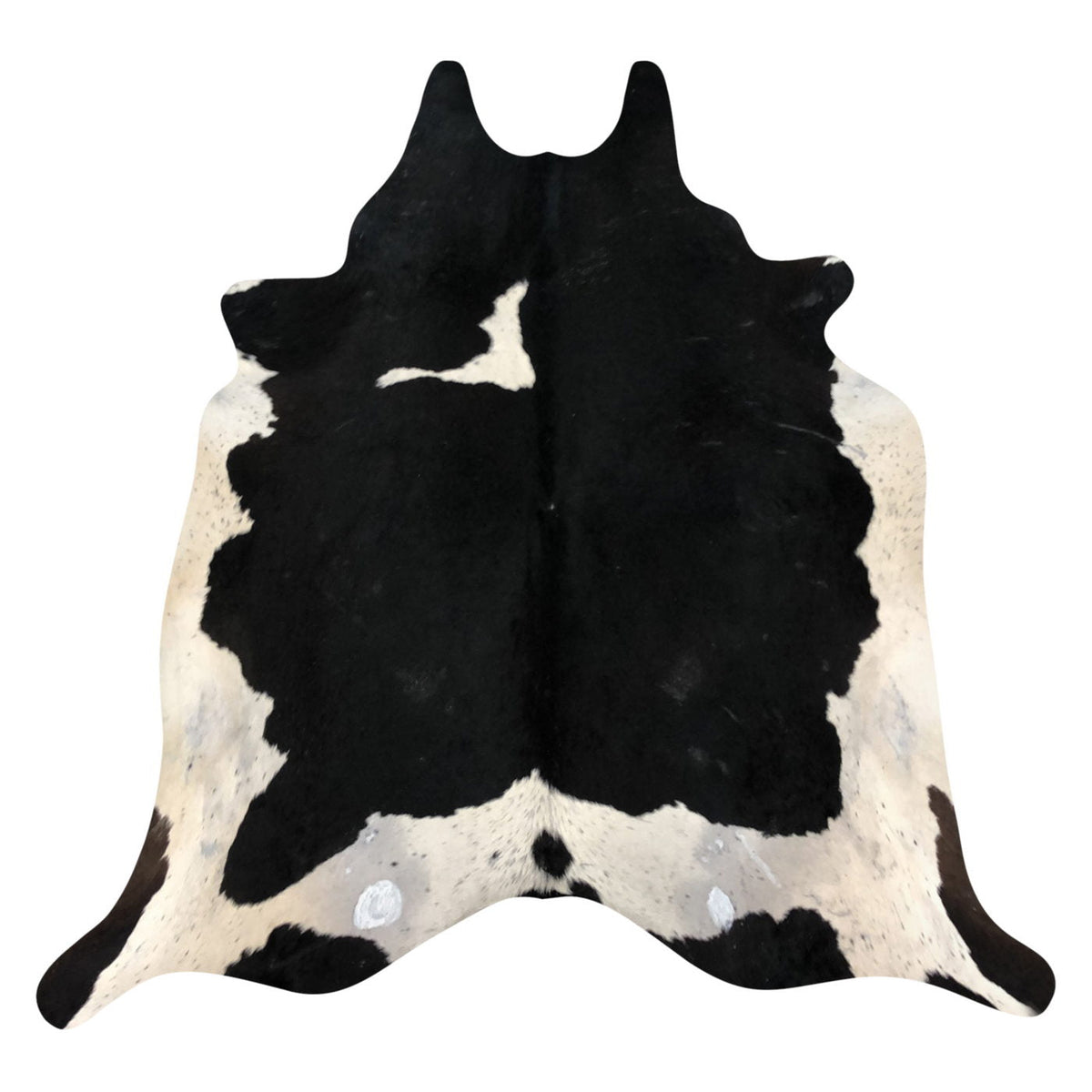 Natural Brazilian Cowhide Rug - Espresso, Beige & Ivory