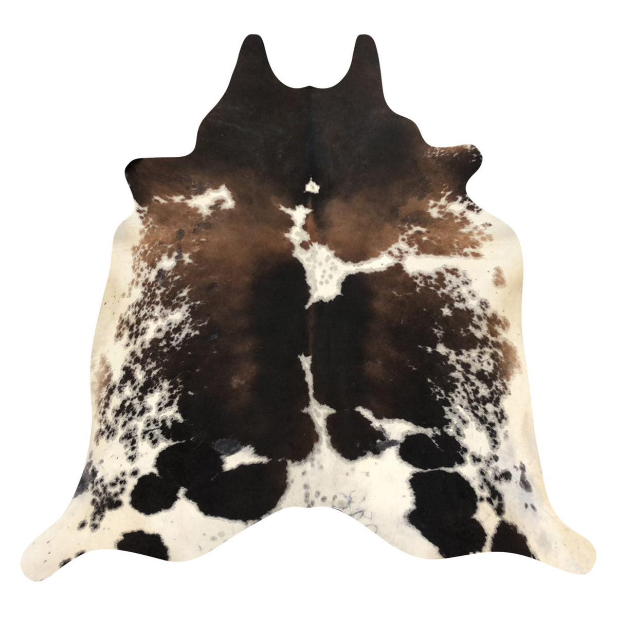 Natural Brazilian Cowhide Rug - Espresso, Mocha & Ivory