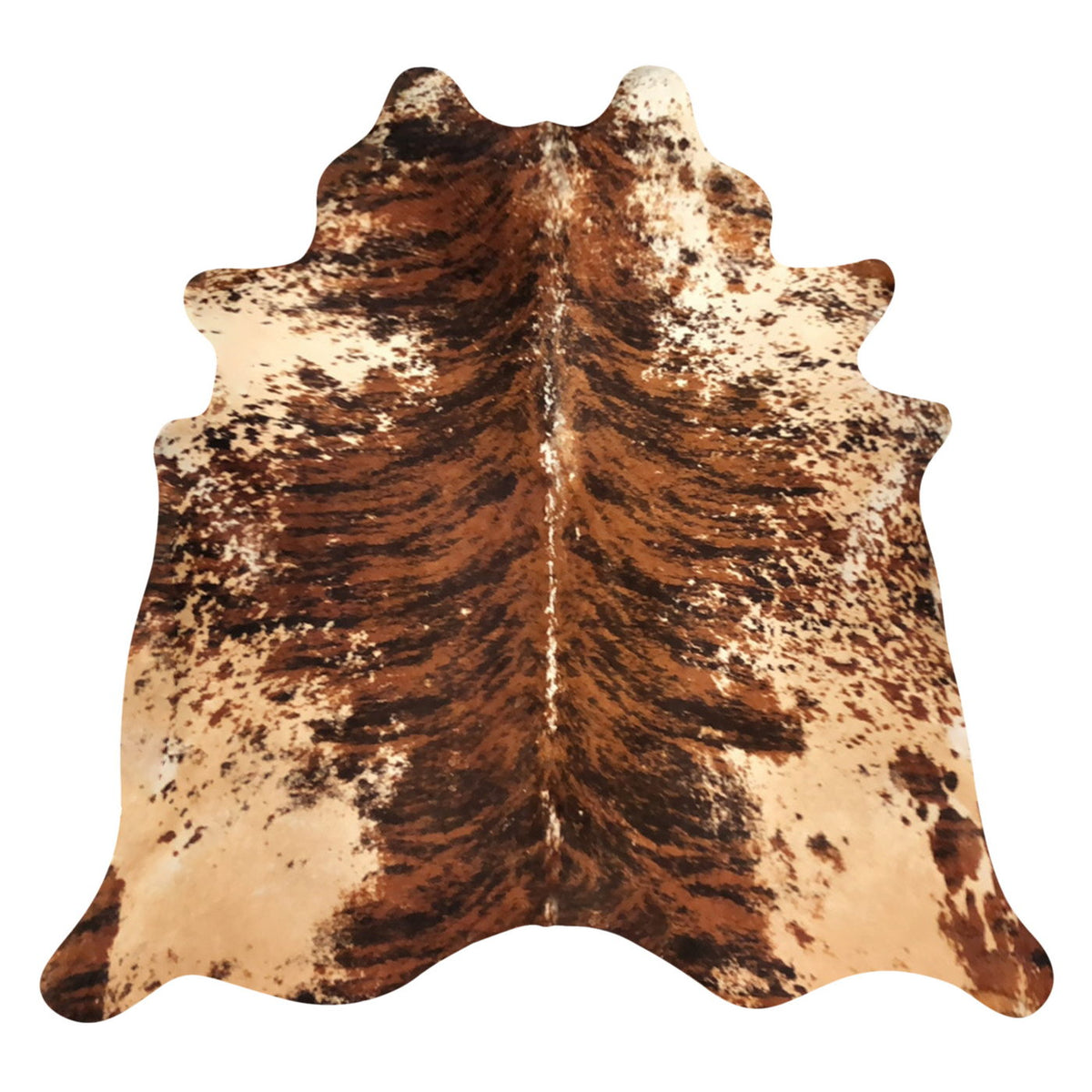 Natural Brazilian Cowhide Rug - Mocha, Espresso & Caramel