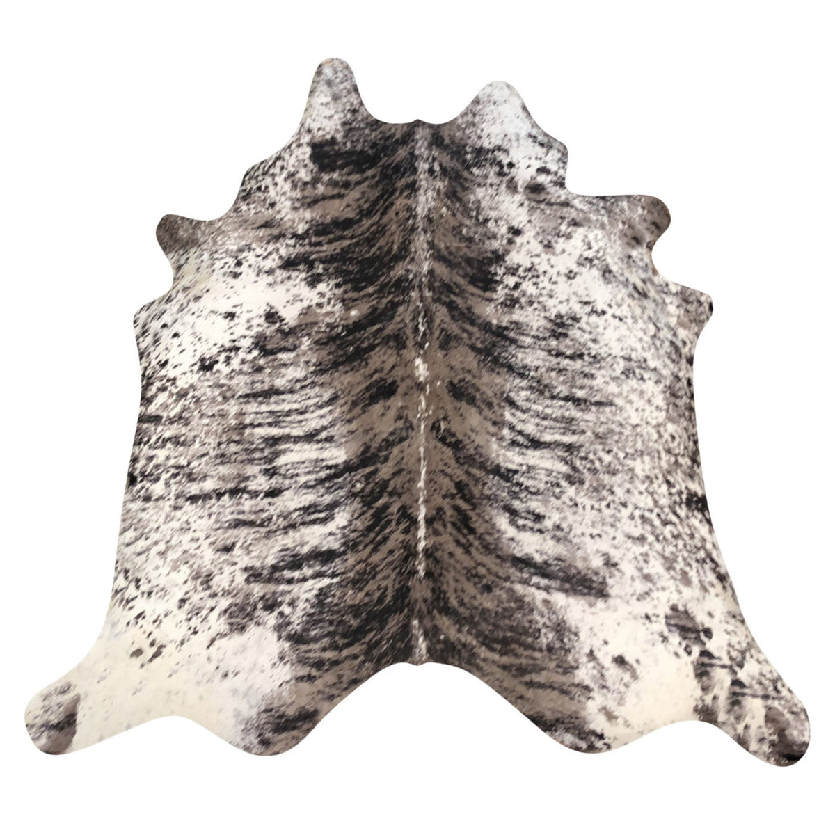 Natural Brazilian Cowhide Rug - Espresso, Taupe & Ivory